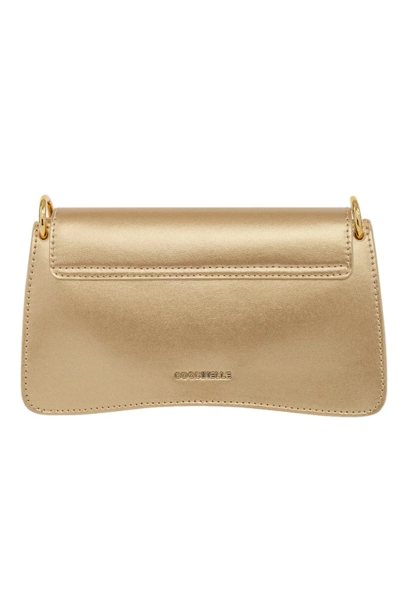 COCCINELLE  C-Me Clutch Crossbody Bag-Gold for Women | Best Price UAE